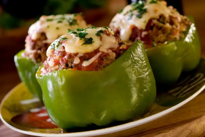 meat stuffed bell peppers