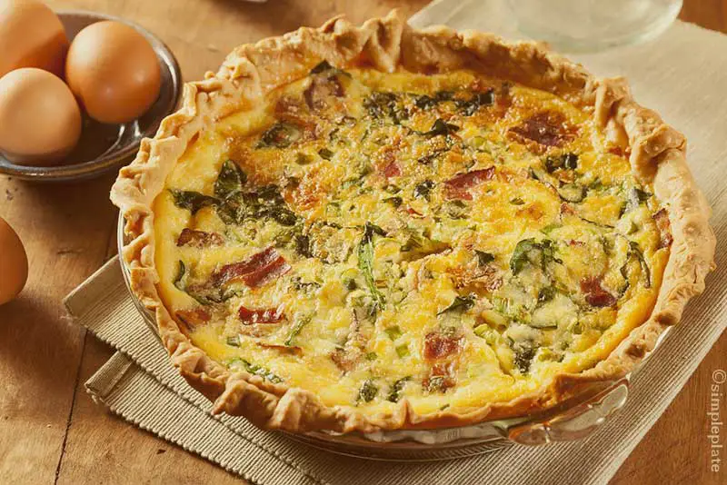 Mediterranean Style Spinach Quiche | Girl Raised in the South