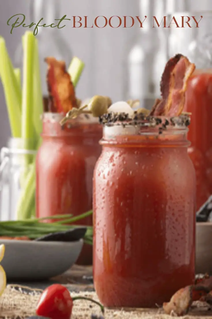 THE Perfect Bloody Mary! Not too spicy, not too bland and oh the garnish! What\'s not to love about bacon, peppery and smoky it adds a wonderful twist to this familiar brunch cocktail.