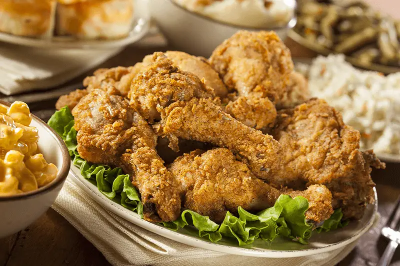 Hot, crunchy, shatteringly crisp crust, fried to golden-brown perfection. And after a bite through that, some super juicy, moist meat. No dry, tasteless commercial version fried chicken here! This is the real deal. Authentic Southern Fried Chicken. So its time to get in the kitchen with your chicken, cozy up to your apron and make a mouthwatering meal your family will love!