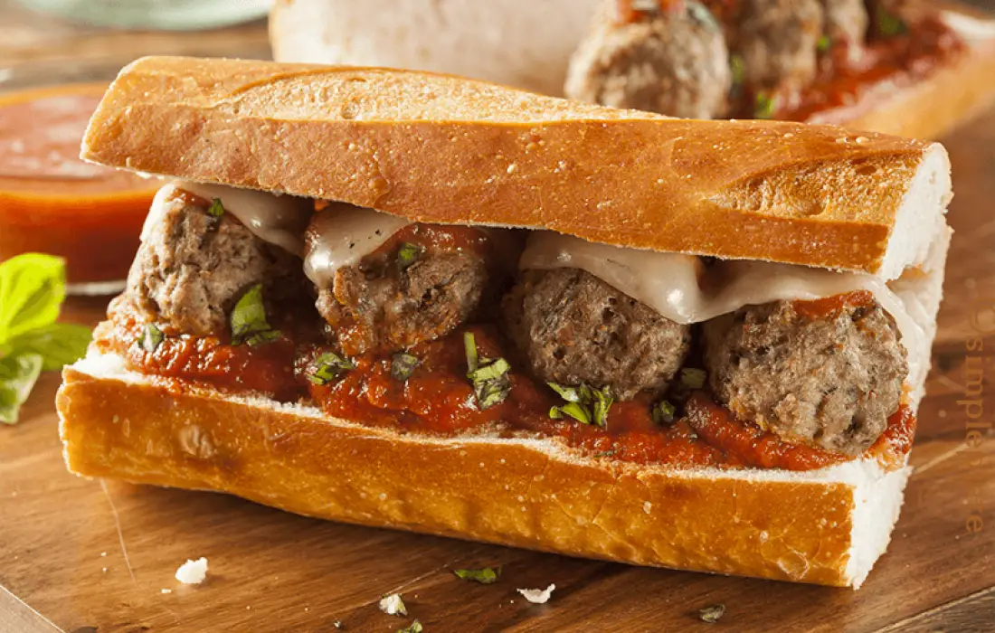 Authentic Italian Meatballs in a PoBoy