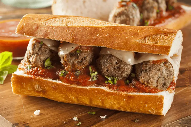 Authentic Italian Meatballs in a PoBoy