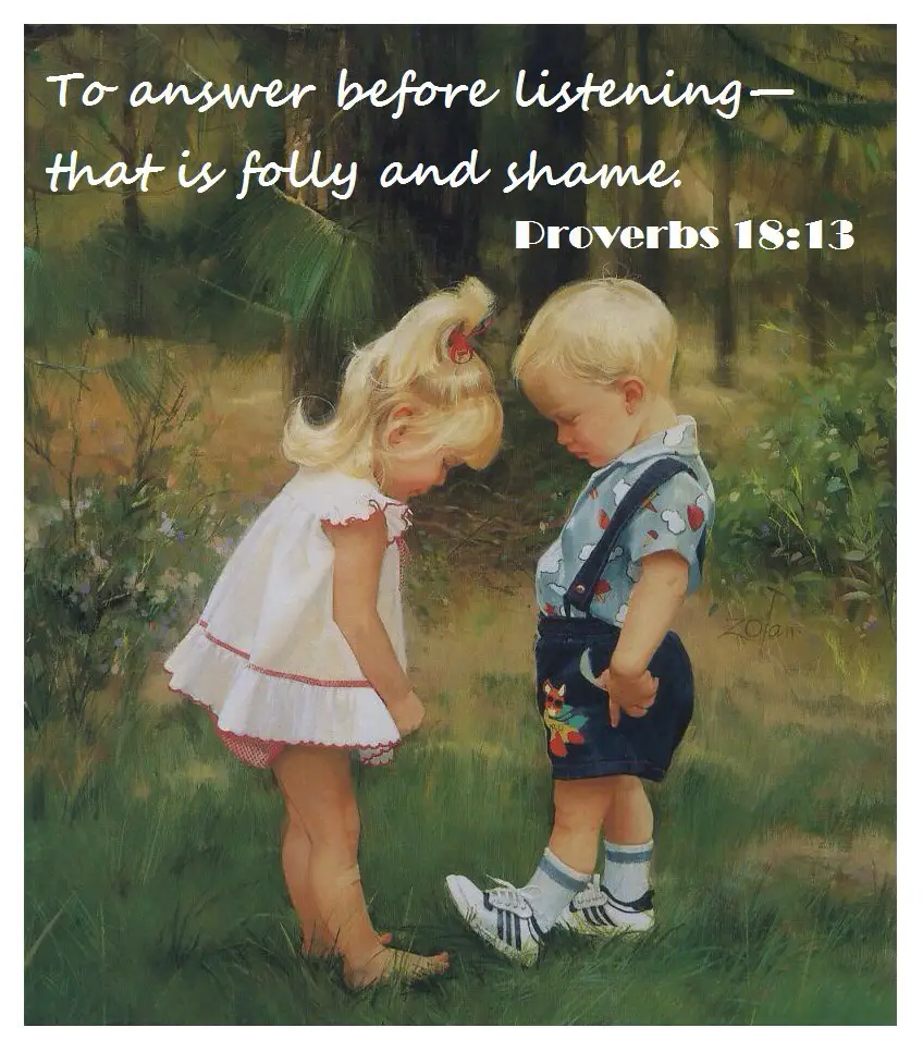 Proverbs 18:13