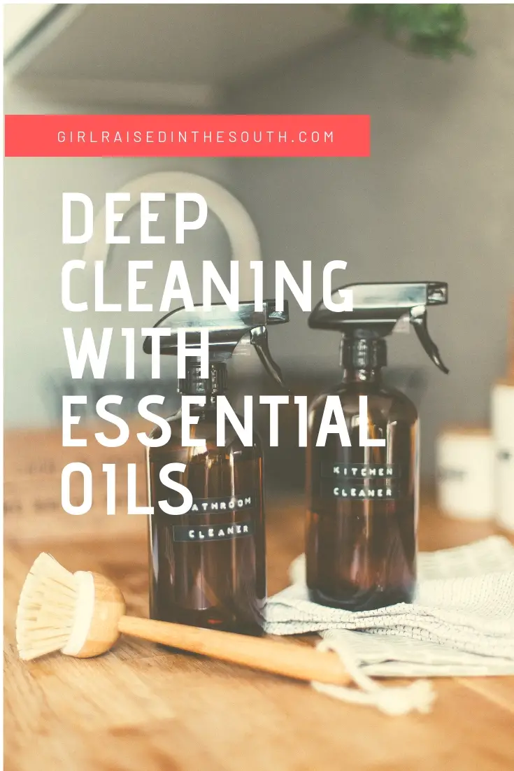 deep cleaning with essential oils