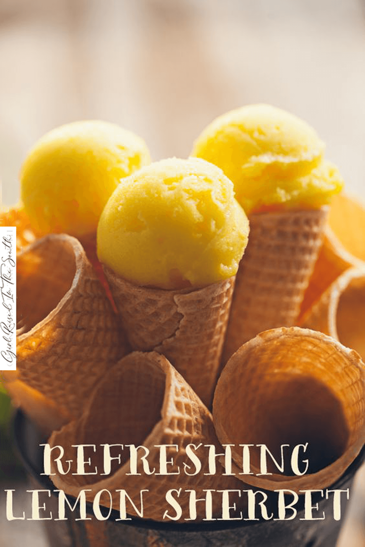 refreshing lemon sherbet