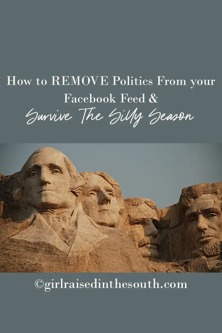 Now, I\'m all about staying informed, and I encourage you to do so as well, but i There are a few ways you can simply block the politics and survive the silly season